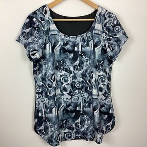 Tango Mango Watercolor Blouse Size Medium